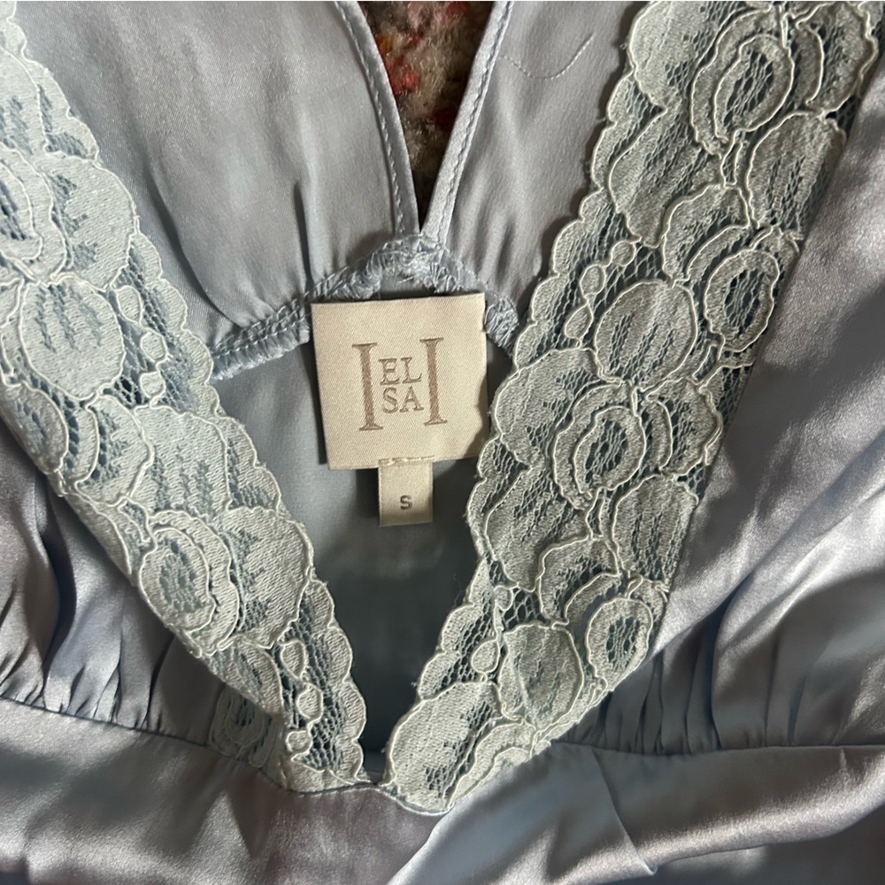 Helsa Celeste dress, light blue, size small - Picture 9 of 15